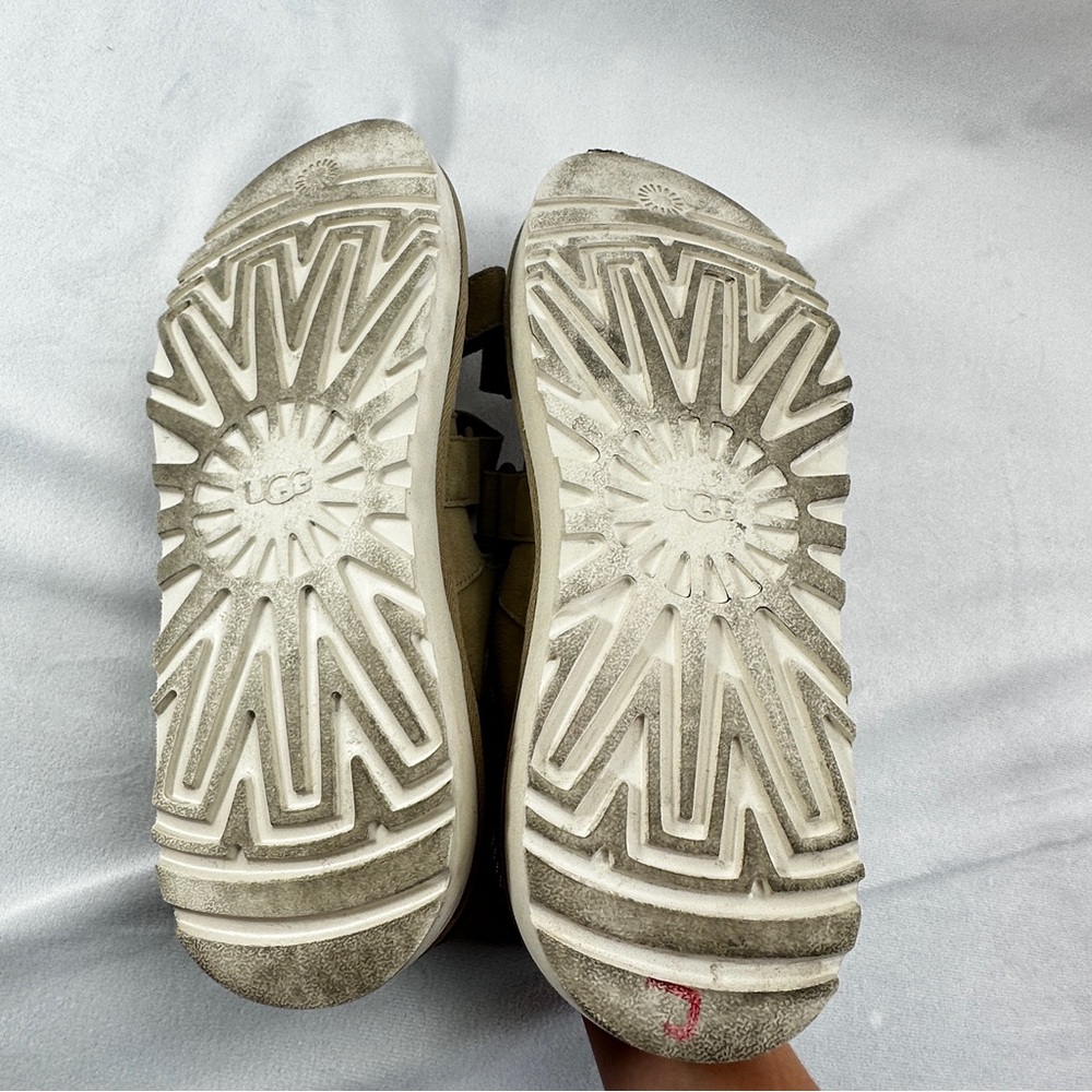 UGG Sport Sandals Mens Goldencoast Multistrap Suede 10 Foam Beige Beach Summer - Picture 11 of 12